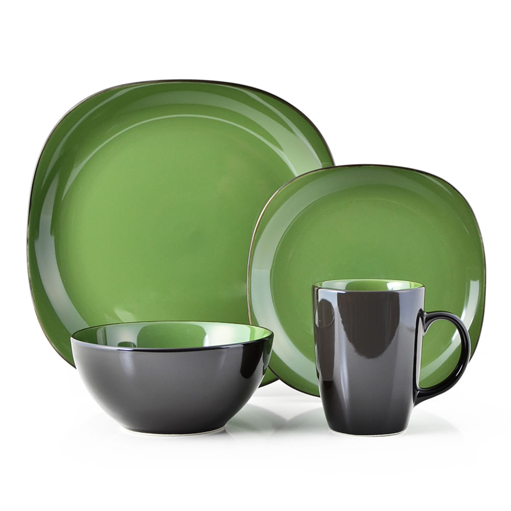 Juegi de Vajilla 16 piezas Bali Green - Diunsa
