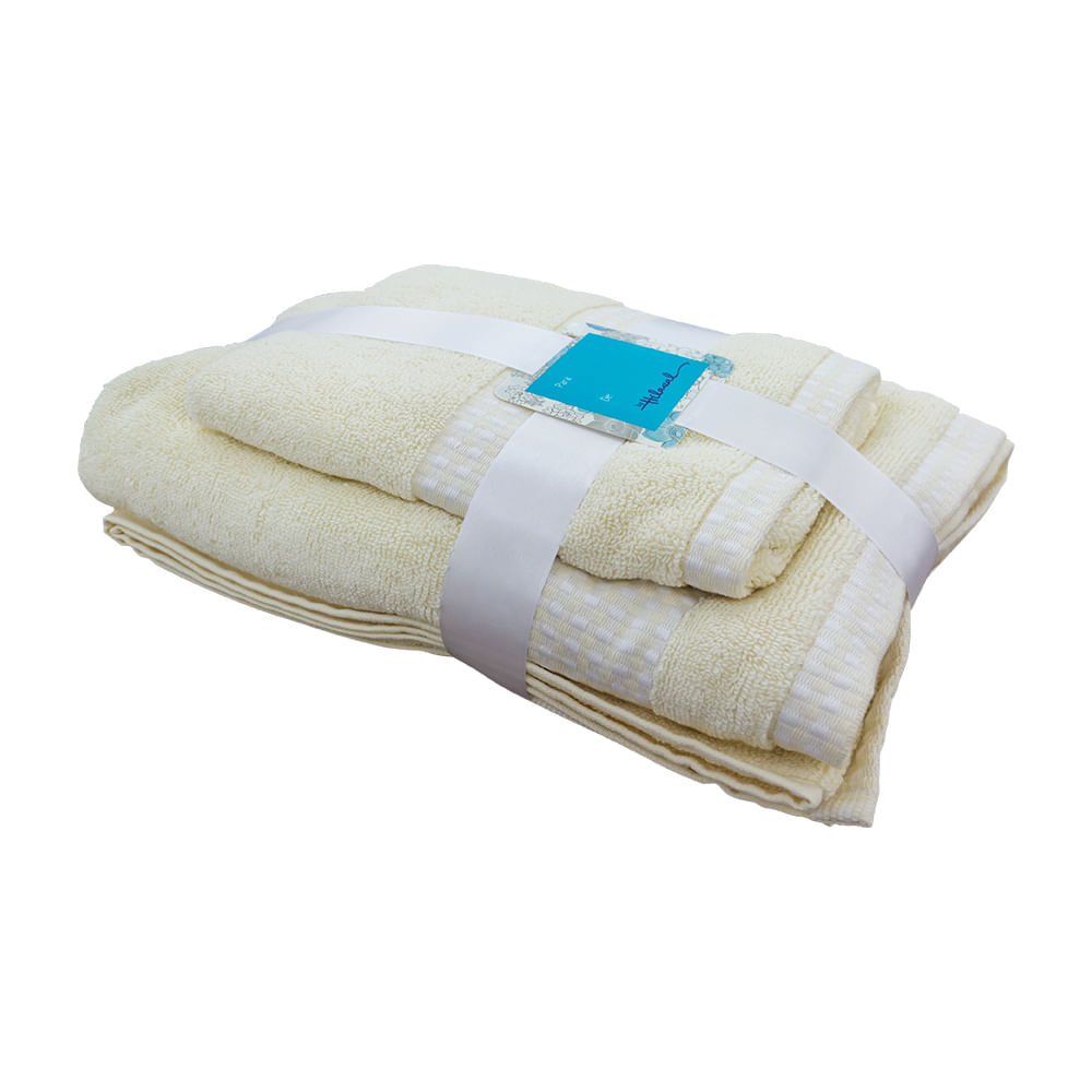 Juego de Toallas 2 piezas Toscana Ivory - Diunsa