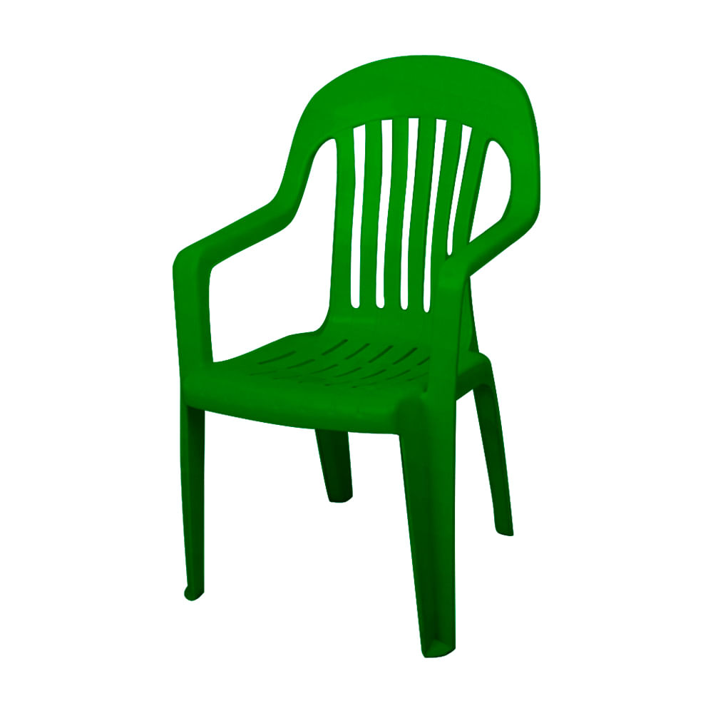 Silla Plastica Royal Verde Cazador - Diunsa