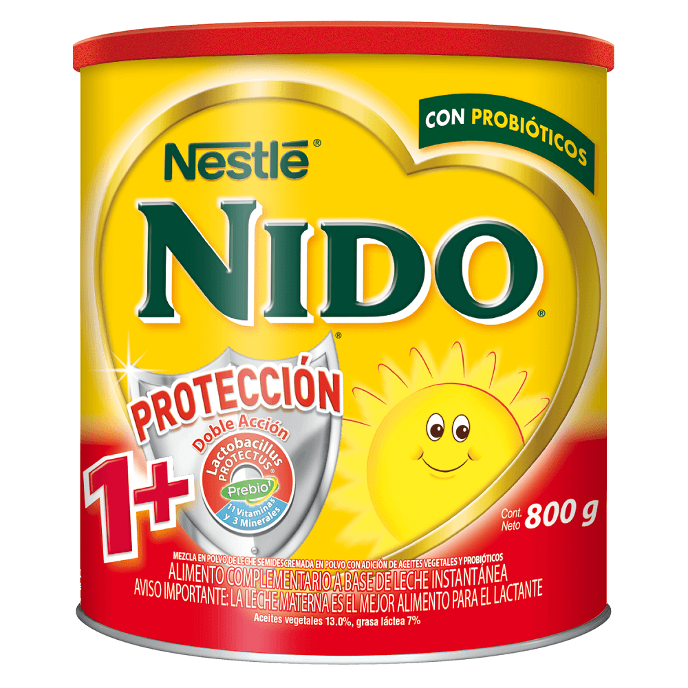 Leche en Polvo Nido 1+ Protectus 800Gr Diunsa